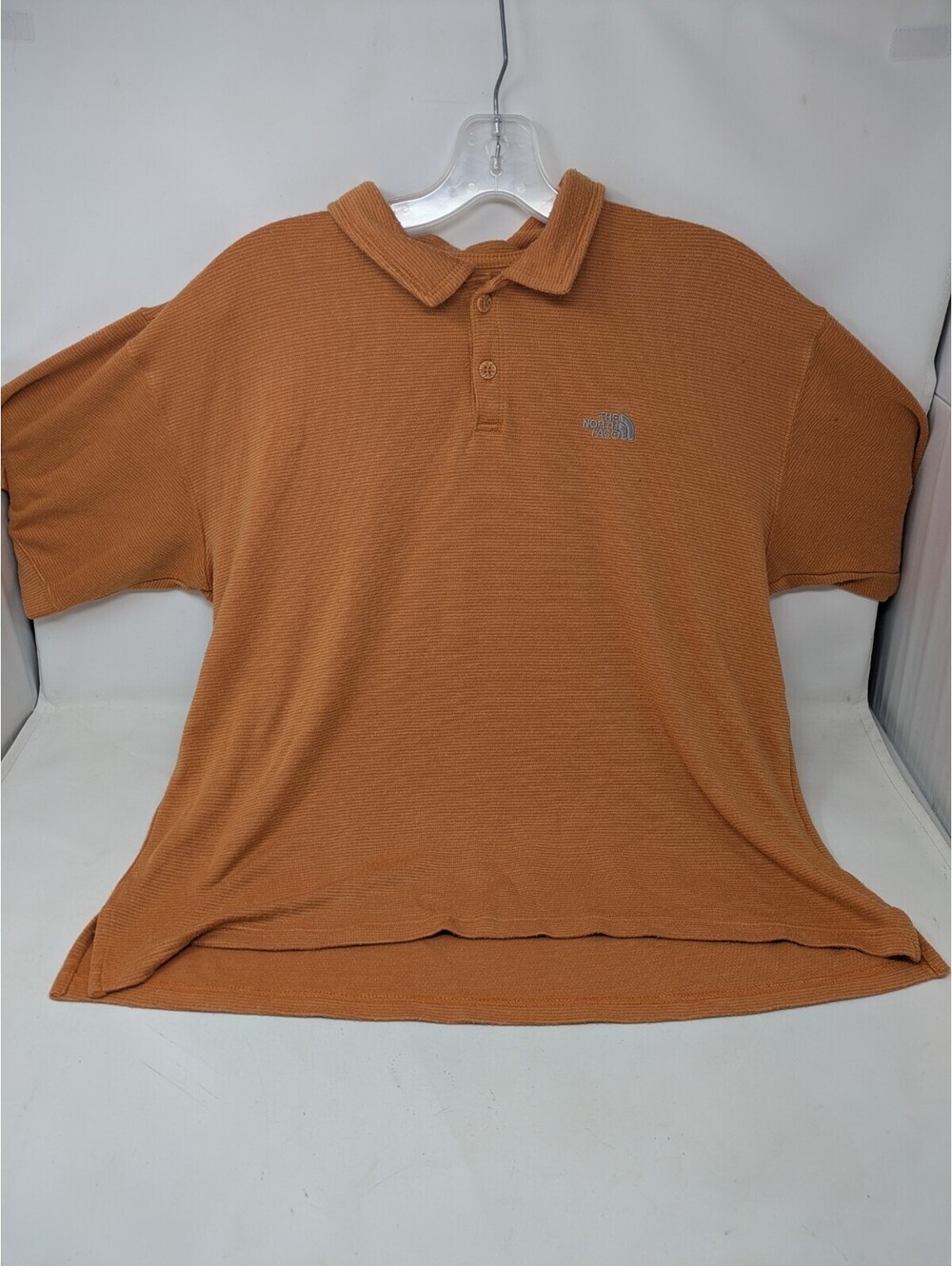 The North Face FlashDry Womens Striped Lightweight Stretch Polo Orange Med